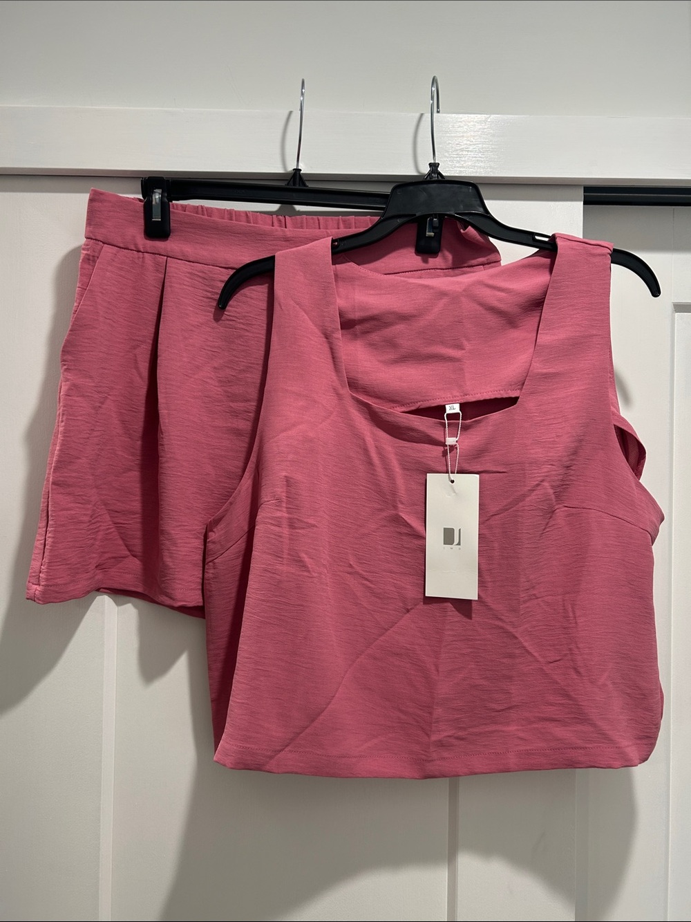 Dusty Rose Sleeveless crop top Set - Women’s